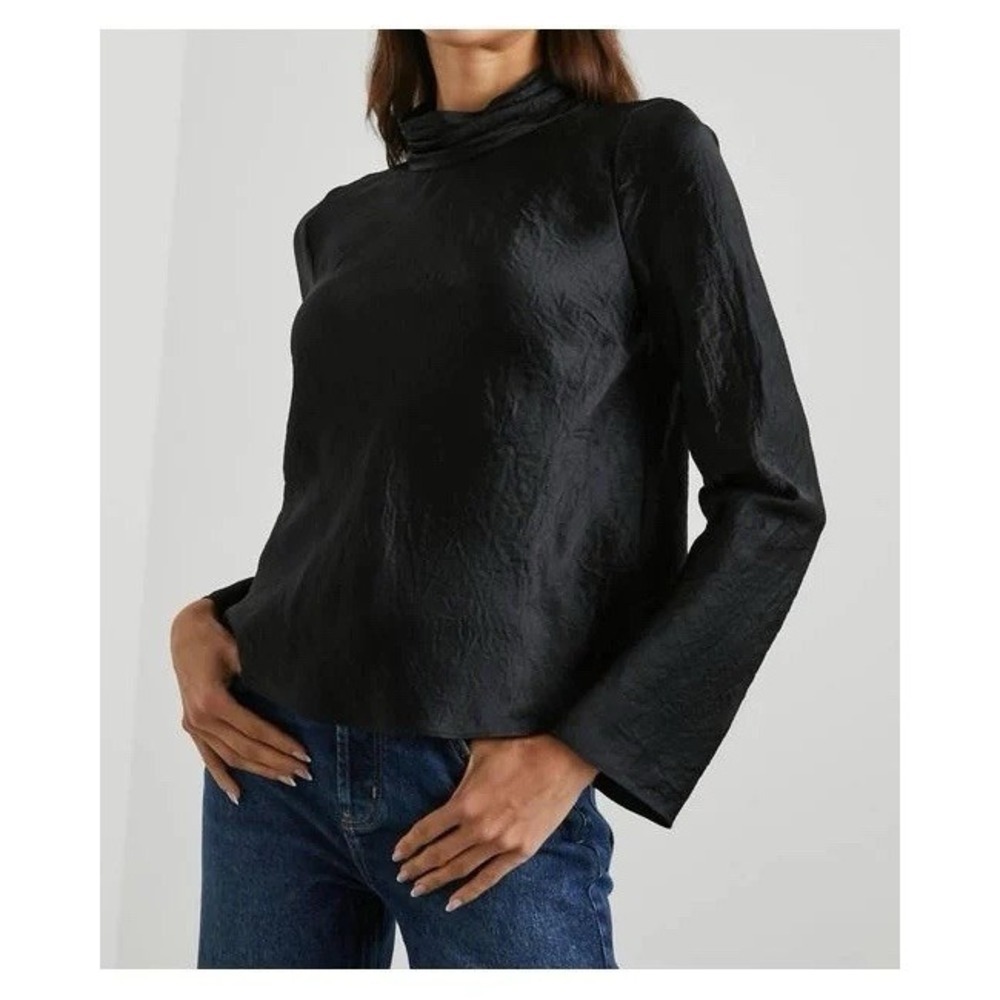 New Rails Soleil Top Quiet Luxury Minimalist Classy Black Black Sz L NEW